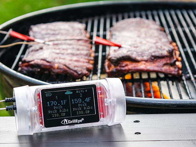 GrillEye® Max Smart Wi-Fi Enabled Wired Instant-Read Thermometer