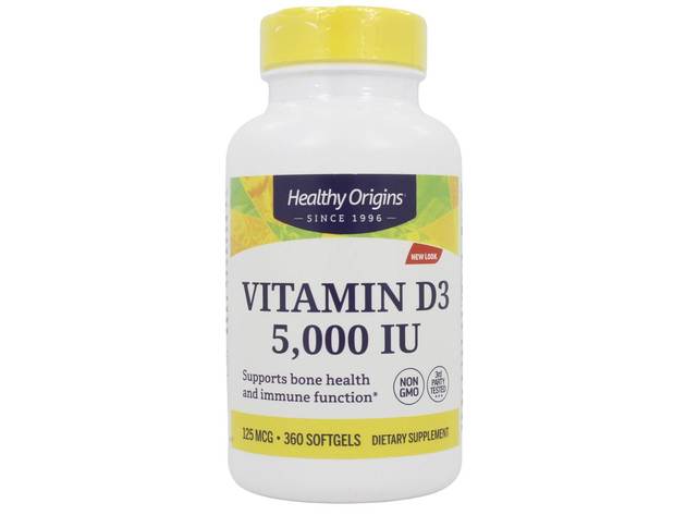 Healthy Origins - Vitamin D3 5000 IU - 360 Softgels