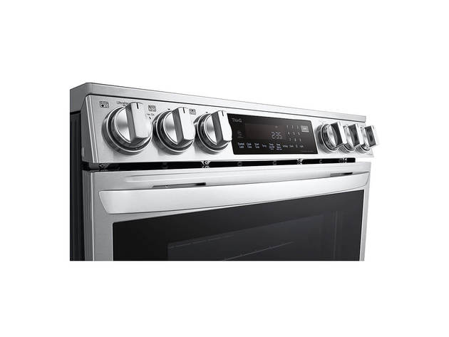 LG LSEL6337F 6.3 Cu. Ft. Stainless Smart InstaView Electric Slide-in Range with Air Fry