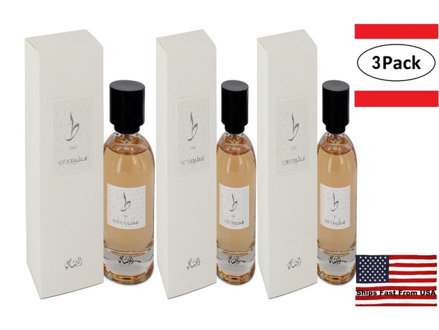 3 Pack Sotoor Taa by Rasasi Eau De Parfum Spray 3.33 oz for Women