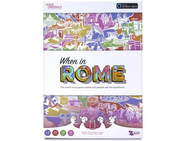 Voice Originals When in Rome Travel Trivia Game Powered by Alexa, Recommended Age: 13+
