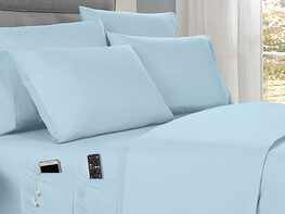 Kathy Ireland 6-Piece Smart Sheet Set (Aqua/Full)
