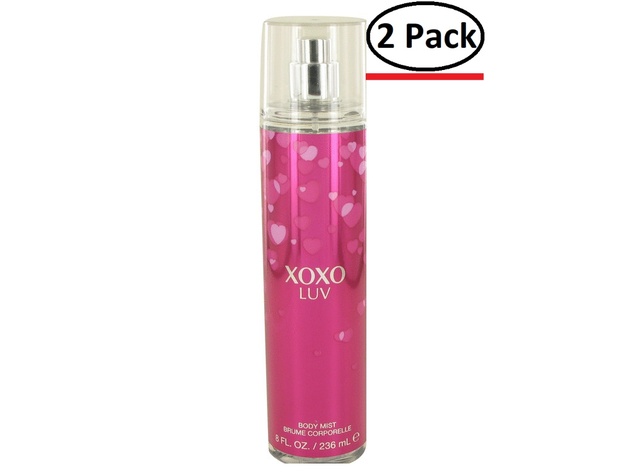 XOXO Luv by Victory International Body Mist 8 oz for Women (Package of 2)