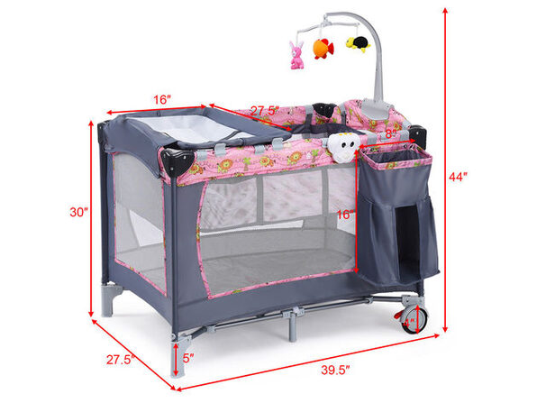 Costway baby cot best sale