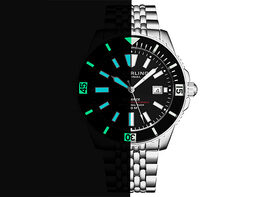 Radiance Swiss Automatic 43mm Dive Watch - Black Dial With Black Bezel
