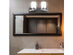 2 Light Glass Wall Sconce Pendant Lamp Shade Cover Fixture Vanity Metal Bathroom - Black