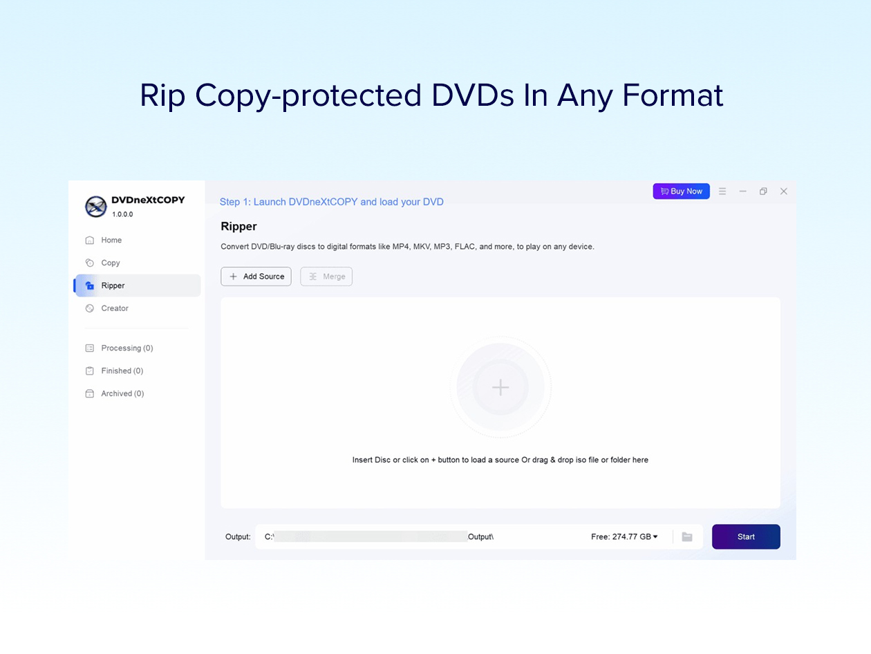 DVDneXtCOPY DVD Ripper: Lifetime Subscription