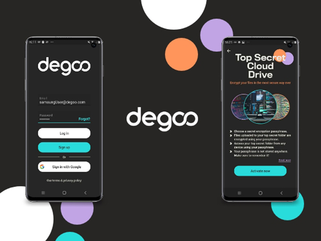 Degoo Premium Mega Backup Plan: Lifetime Subscription (25TB)