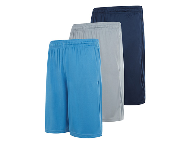 Athletic Shorts for Men with Pockets (3-Pack, Set F/2X-Large)