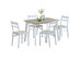Costway 5 Piece Dining Set Table & 4 Chairs Wood Kitchen Dining Room Breakfast Furniture 