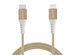 Naztech Braided 4Ft Fast Charge Lightning to USB-C Cable (Gold)