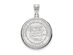 Sterling Silver George Mason U Large Crest Pendant