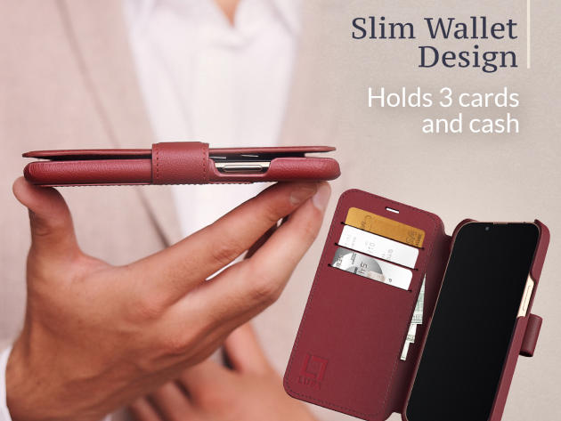 LUPA Legacy iPhone 13 Pro Wallet Case (Burgundy)