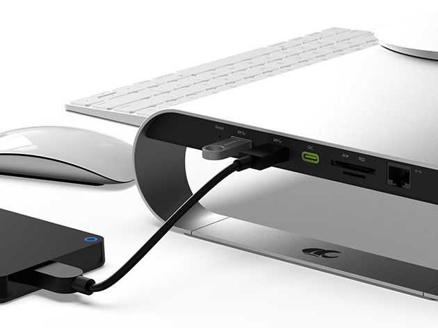 ProBASE X Aluminum Monitor Stand with Fast-Charging Port