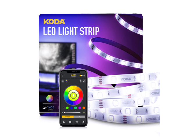 KODA LED Light Strip with App Control Indoor Only - 32.8 ft