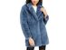 Apparis Eloise Faux-Fur Coat Blue Size Extra Large