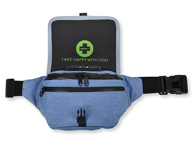 Happy Pack: The Ultimate All-in-One Smoker's Fanny Pack (Blue)