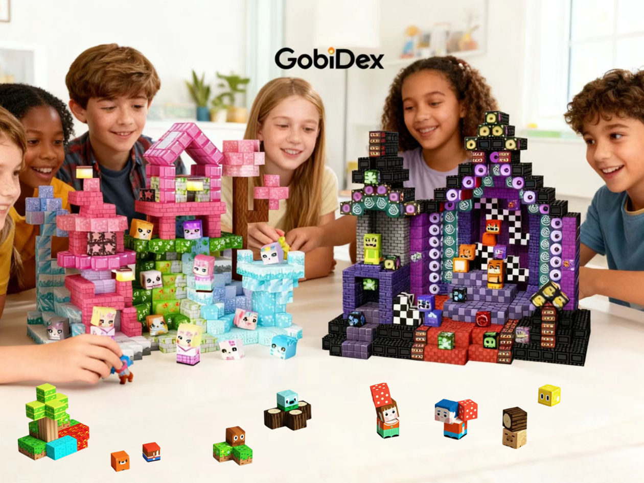 GobiDex Magnetic Building Block Set (Midnight Madness & Cute Pet World)