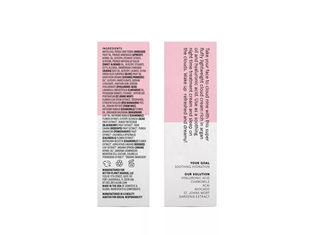 Acure Seriously Soothing Moisturizing Cloud Cream for All Skin Types, Take Your Face to Cloud Nine with This, 1.7 Oz.