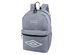Umbro Kids' Backpack with Front Zip Pocket, Interior Laptop Sleeve and Organizer etc. 18 Inch, Gray/Black