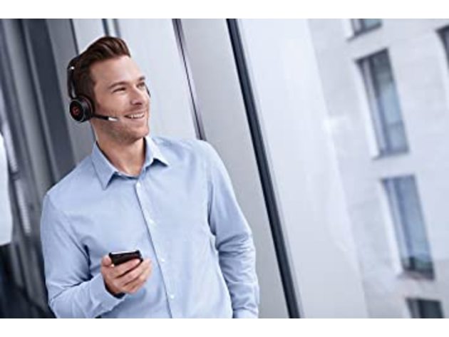Jabra Evolve 75 Bluetooth Headset UC Bundle, Active Environmental Canceling (Refurbished)