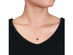 4/5 Carat (ctw) Lab Created Emerald Pendant Necklace in 10K Yellow Gold With Diamond 1/10 Carat (ctw) and Chain