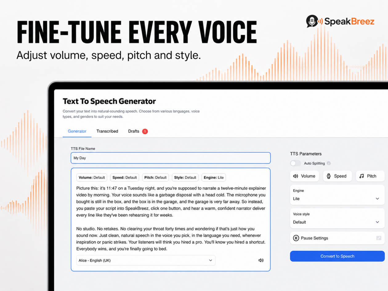SpeakBreez Tier 2 Plan: Lifetime Subscription