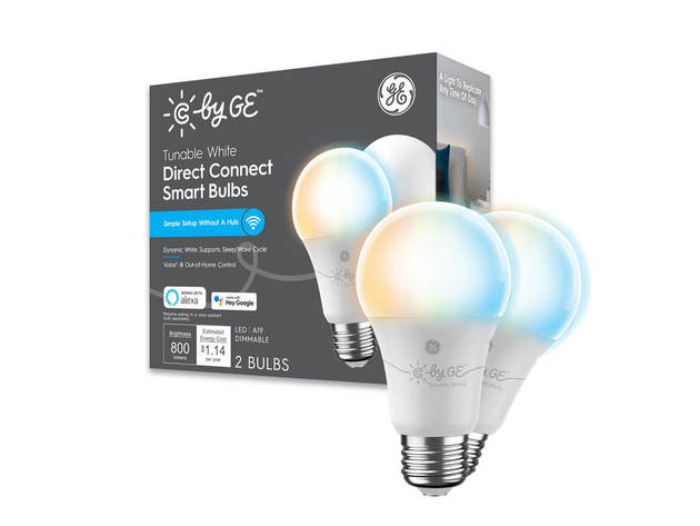 Cync By GE 93128974 Tunable White Direct Connect Smart Bulbs (2 LED A19 ...