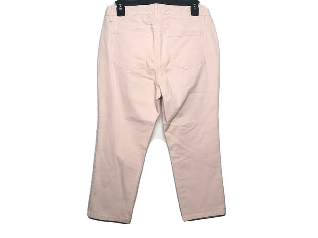 Charter Club Women's Tummy-Control Bristol Capri Jeans Pink Size 16