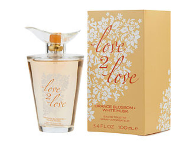 LOVE 2 LOVE by Love 2 Love ORANGE BLOSSOM & WHITE MUSK EDT SPRAY 3.4 OZ For WOMEN