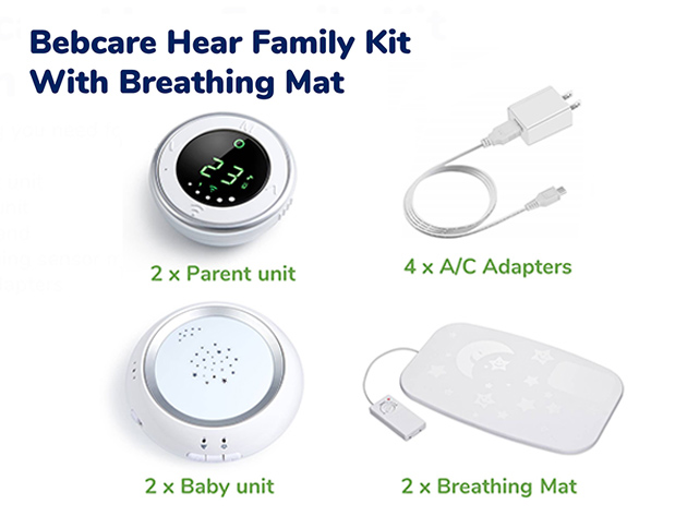 Bebcare Hear Digital Audio Baby Monitor with Breathing Sensor Mat