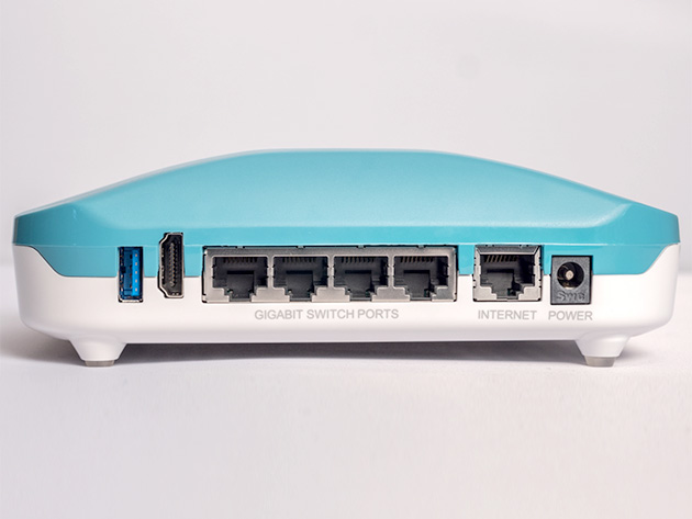 Roqos Core Firewall Router + Free Month of VPN Service (Teal)