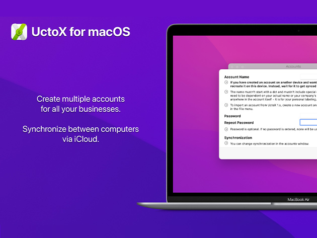 UctoX Invoicing Software for Mac: Lifetime Subscription