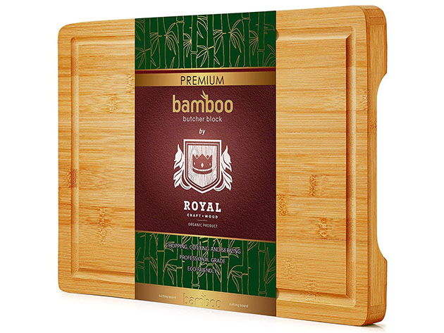 Bamboo Butcher Block with Juice Groove