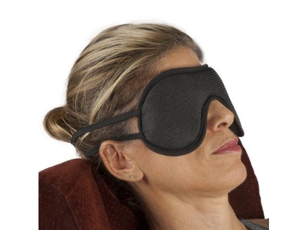 Bioflex Magnetic Nylon Eye Mask, Two Magnetic Fields, Ideal for Sleeping As Well As Relaxation, Stress, Sinus Problems and Headaches, Universal, Black