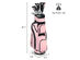 Ladies Womens Complete Golf Clubs Set 10 Pieces Includes Alloy Driver - Pink