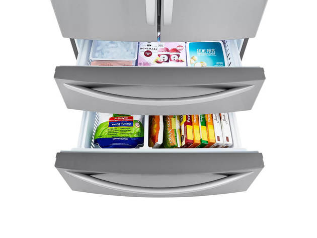LG LMWC23626S 23 cu. ft. 4-Door French Door Refrigerator with 2 Freezer Drawers