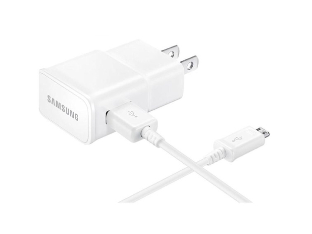 Samsung 2a Travel Charger (ETA-U90JWS) w/Micro-USB Cable for Samsung - White