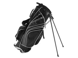 Costway Golf Stand Cart Bag Club w/6 Way Divider Carry Organizer Pockets Storage Black