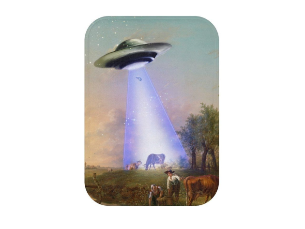 Bath Mat Home Accents (UFO Abducting Cow)