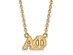 14K Plated Silver Alpha Phi Medium Necklace