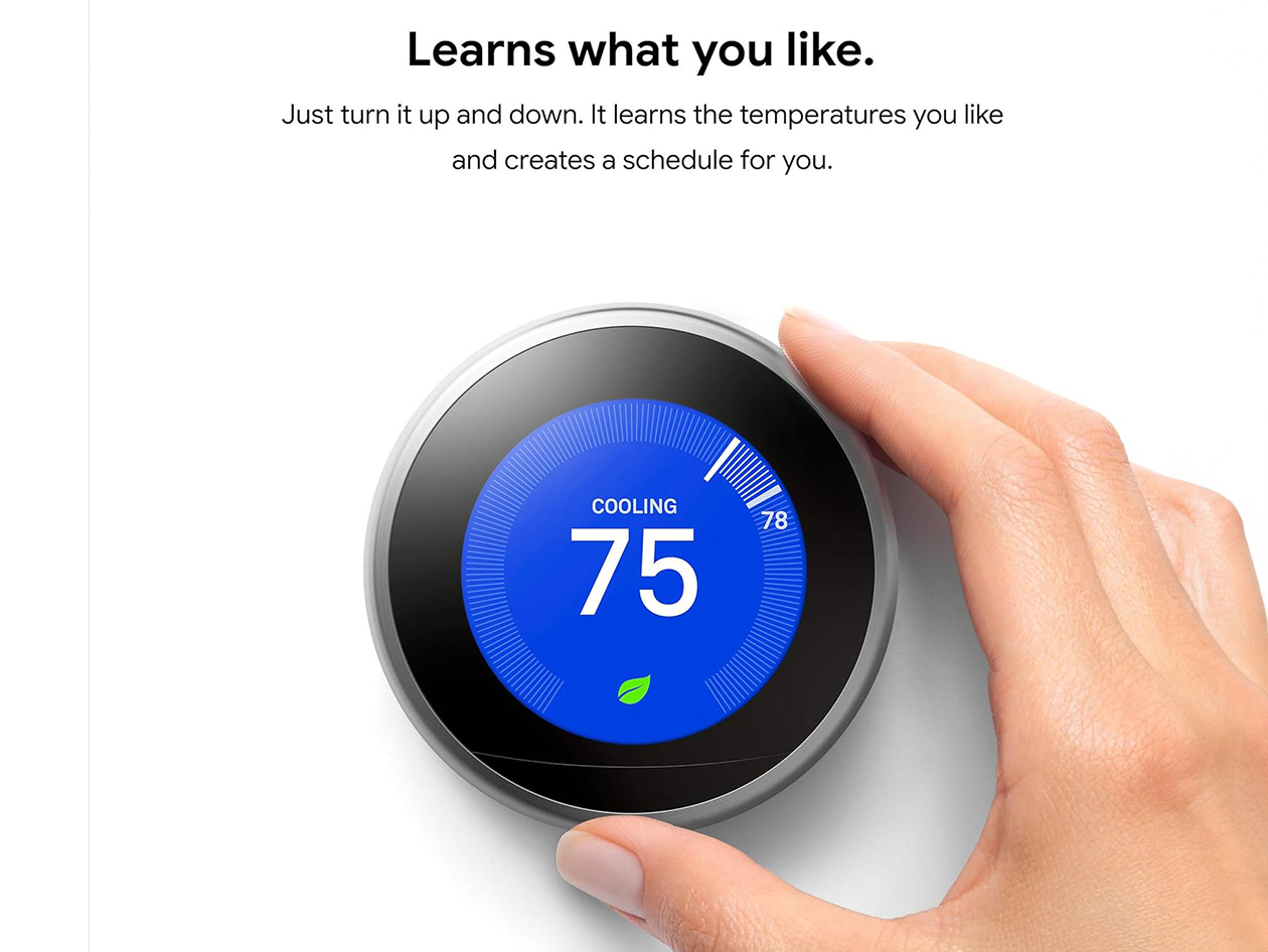 Google Nest Learning Thermostat 3rd Gen - White (Refurbished)