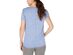 Ideology Women's Knot-Front T-Shirt Blue Size Extra Small