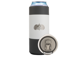 Non-Tipping Can Cooler - White / 12oz Slim Can