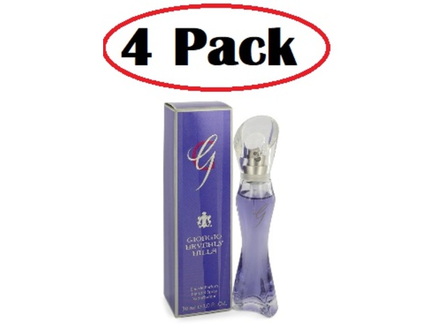 4 Pack of G BY GIORGIO by Giorgio Beverly Hills Eau De Parfum Spray 1 oz