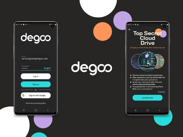 Degoo Premium Mega Backup Plan: Lifetime Subscription