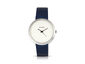 Simplify The 6000 Leather-Band Watch - Blue/Silver