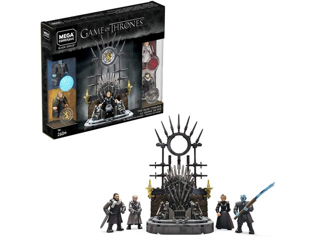 Mega Construx Game of Thrones The Iron Throne Construction Set, 260 Pieces, Multicolor