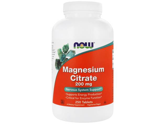 Now Foods Magnesium Citrate 200 Mg 250 Tablets Stacksocial