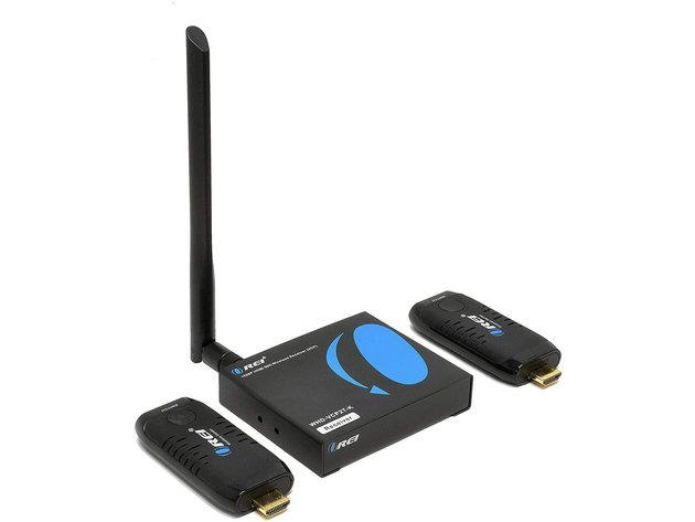 Orei Wireless 2x1 1080P HDMI Transmitter and Receiver Dongle Kit up to 50ft - Perfect for Transmission from Laptop, PC, Presentation, Switching, Power Point